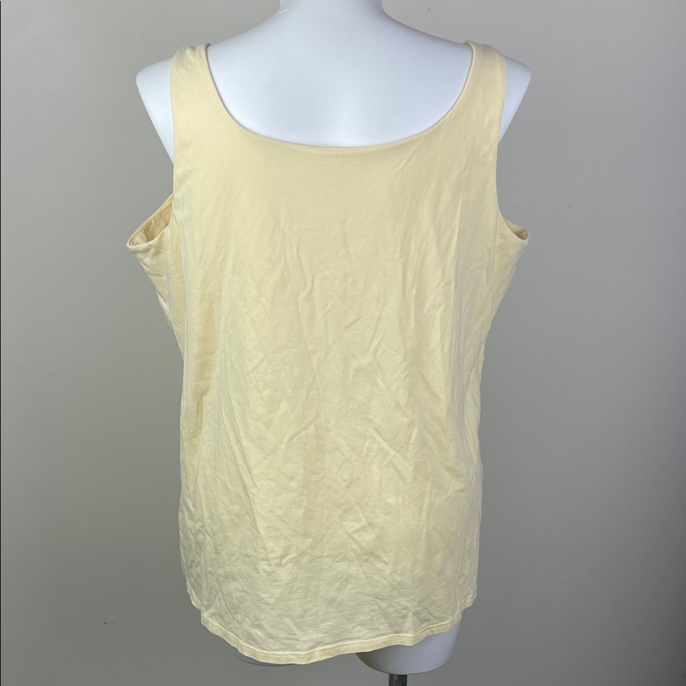 J.Jill Perfect Shelf-Bra Tank Butter Yellow - Picture 3 of 5